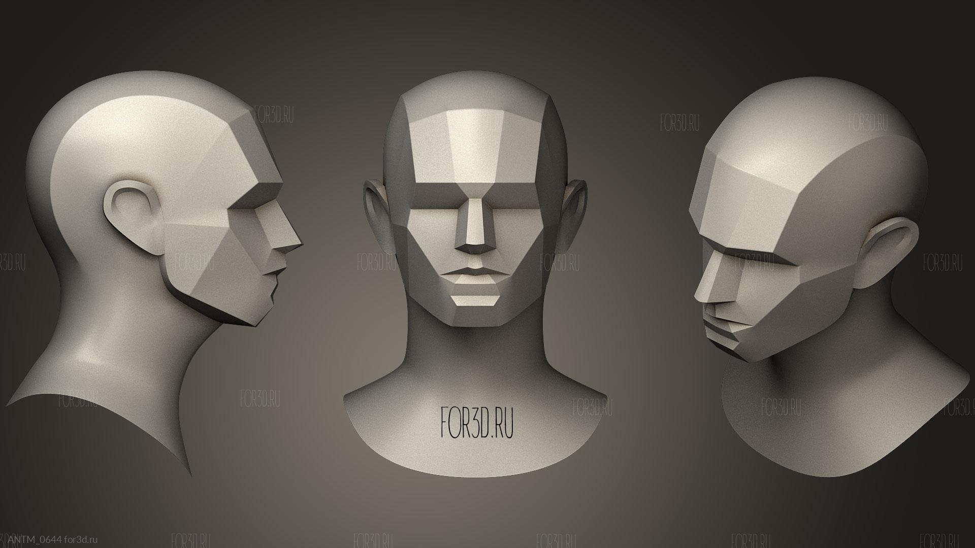 Head Structure for Artist3 | 3d stl model for CNC